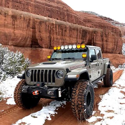 #ad #ad KC HiLites 21 22 Fits Jeep Wrangler Gladiator Mojave Gravity LED Light Bar Kit $2309.99