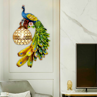 #ad European Style Wall Lamp Crystal Living Room Creative Wall Hanging Lamp $57.86