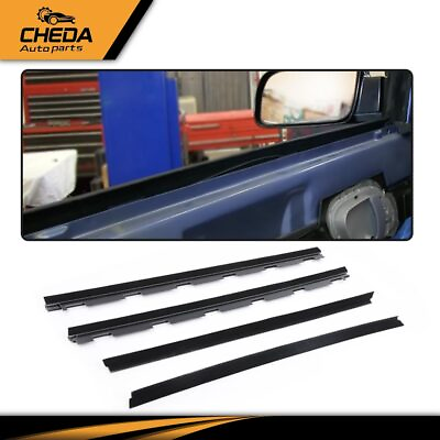 #ad Inner amp; Outer Window Sweep Felt Seal Weatherstrip 4 Pcs Kit Fit for Chevy Truck $35.88