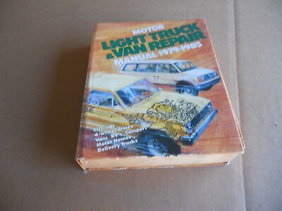 1979 85 Ford GM Dodge Jeep Light Truck amp; Van Repair Manual by Motor $19.95
