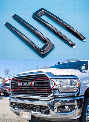 #ad 2019 2021 Ram 2500 3500 4500 5500 Gloss Black Front Grille Trim Overlay $25.89