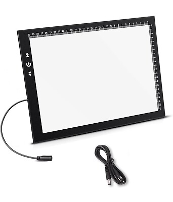 #ad A4 LED Light Box Light Pad Lock Unlock Modes Touch Dimmer Button Dimmer 5 Level $10.00