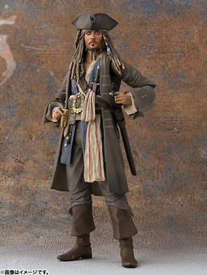 #ad SHF Pirates Caribbean Captain Jack 6in Action Figure Box Set Toy $31.23