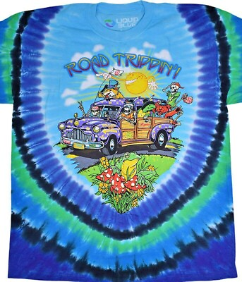 Grateful Dead Road Trippin#x27; Tie Dye T Shirt M L XL 2XL Terrapin Bear Mushroom $25.89
