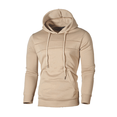 #ad Men#x27;s New Hooded Tops Outdoor Fitness Sports Spliced Hoodie Long Sleeved $25.24