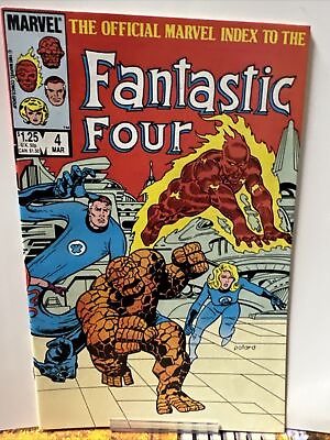 #ad Official Marvel Index to the Fantastic Four #4 Near Mint $3.00