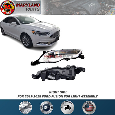 #ad For 2017 2018 Ford Fusion Fog Light Assembly Right RH $49.99
