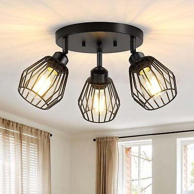 #ad 3 Light Kitchen Light Fixtures Ceiling Mount Adjustable Multi Directional Ce... $45.84