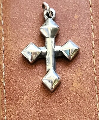 #ad Retired James Avery Unisex Cross Pendant Suitable for Male or Female NICE $260.10