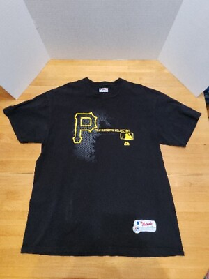 #ad Pittsburgh Pirates MLB Majestic Authentic Collection Black Mens T Shirt 2 XLARGE $14.88
