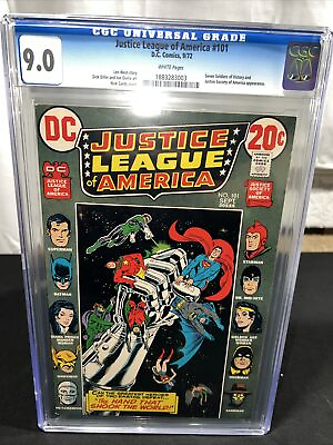 #ad Justice League of America #101 DC 1972 Bronze Age Issue CGC NM 9.0 $99.99
