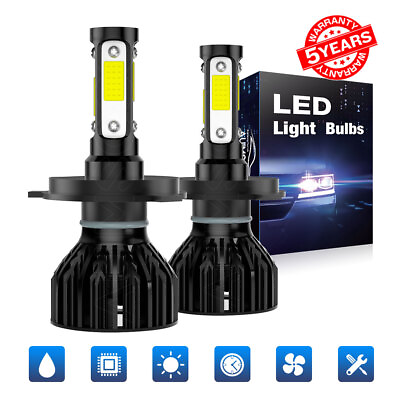 #ad For Mazda 2 2011 2014 Kit Hi Lo Beam H4 9003 LED Headlight Conversion Bulbs $24.99