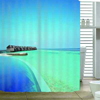 #ad There Are A Lot Of Floor 3D Shower Curtain Waterproof Fabric Bathroom Decoration AU $34.11