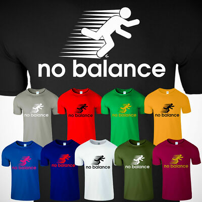 #ad No Balance Mens T Shirt New Funny Running Motivation Success Gifts Causal Tee $15.00