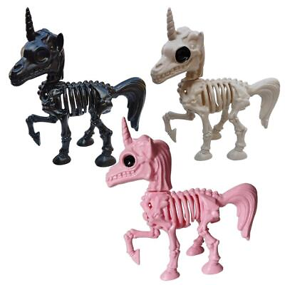 #ad Halloween Animals Unicorn Skeleton Bones Simulation Horror Prop Party Decor New $13.15