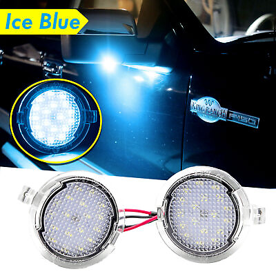 #ad Full SMD Cool Blue Under Mirror Puddle Light Kit for Ford Edge Fusion Range etc $14.97