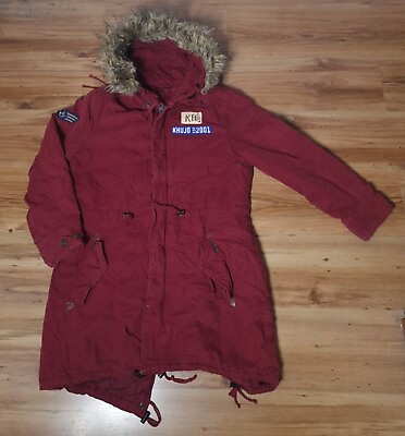 #ad KHUJO Women#x27;s Winter Jacket Parka Model Kenita2 Red Size XL $39.99