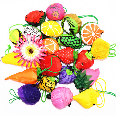 #ad Foldable Recycle Eco Reusable Shopping Bag Fashion Tote Fruit Vegetable $2.23