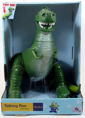 Disney Store Talking REX Toy Story 12 Inch Action Figure 11 phrases Dinosaur NEW $33.99