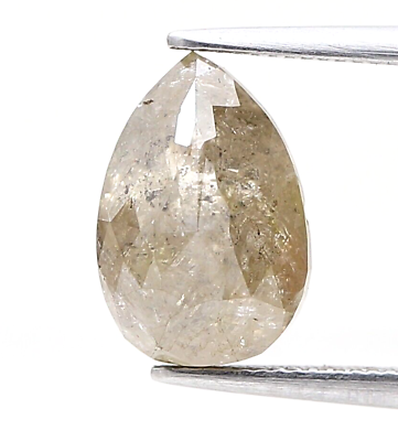 #ad NATURAL LOOSE DIAMOND GRAY YELLOW MIX COLOR PEAR 2.97TCW $444.44