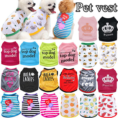 #ad Chihuahua Various Pet Puppy Small Dog Cat Pet Clothes Dress Vest TShirt Apparel☆ $1.37