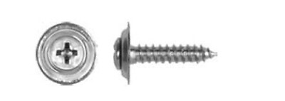 #ad Chrome Finish Screws 10 X 3 4quot; Phillips Oval Loose Washer Head Sems 100 PK $29.26