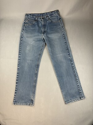 #ad Carhartt Jeans Mens 32x30 Denim FR Flame Resistant Blue Work Faded 3HRC Pants $18.00