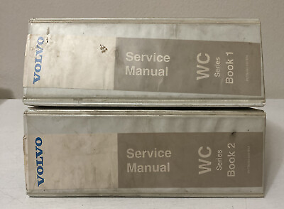 #ad Lot of 2 Volvo Service Manual Set WC Series Book1amp;2 Sections 0 9 Serial # 675138 $200.00