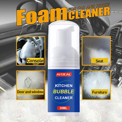 #ad 1 5PCS Multi Purpose Foam Cleaner for Car Interior Sofa Rugs Deep Cleaning 30ML $7.95