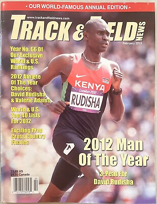 #ad 2013 Track and Field News February David Rudisha Athletes of the Year $5.99