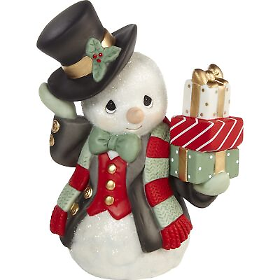 #ad Precious Moments Wrapped Up in Holiday Cheer Annual Snowman Figurine 211017 Wh $45.36