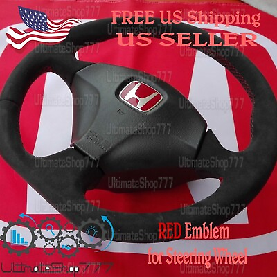 #ad Red Emblem Steering Wheel for Honda Accord Civic CRZ CRV Racing Steering Type A $25.00