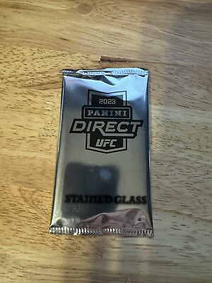 #ad 2023 Panini UFC Stained Glass Pack 2 Stained Glass per pack In Hand $140.00
