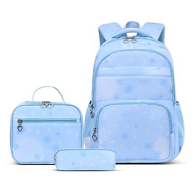 #ad 3Pcs School Backpack for Girls Boys Elementary Middle Bookbag Kids Backpacks ... $23.83