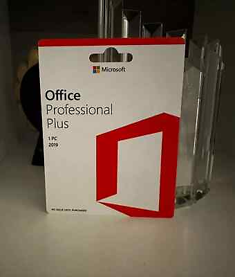 #ad Microsoft Office Professional Plus 2019 1 User Pc Sealed Card $29.99