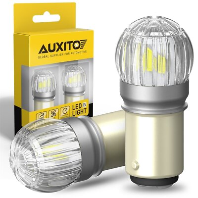 AUXITO 2x LED Brake Stop Light Bulbs 1157 2057 2357 6000K Super Bright White EKA $13.99