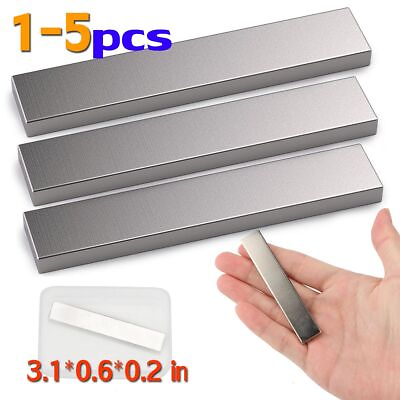#ad Lot Big Block Neodymium Magnets Super Strong N38 Magnet Rare Earth 3.1*0.6*0.2IN $12.08