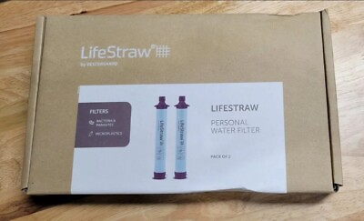 #ad LifeStraw LSLS012P01 Personal Water Filter for Hiking Set of 2. New $22.49