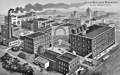 #ad John Weiland Beer Brewery San Francisco California CA 4x6 Reprint $4.99