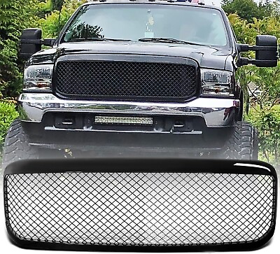 #ad Front Grill for 1999 04 Ford F 250 Super Duty F 350 Super Duty Excursion Grille $88.02