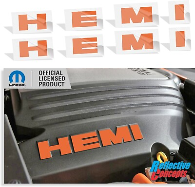 #ad HEMI Engine Cover Decals pair for Charger and Challenger 5.7 Liter $15.00