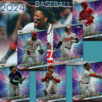 #ad 2024 Topps Series 1 Stars of MLB SMLB amp; Chrome CSMLB #1 30 Baseball Cards $1.49