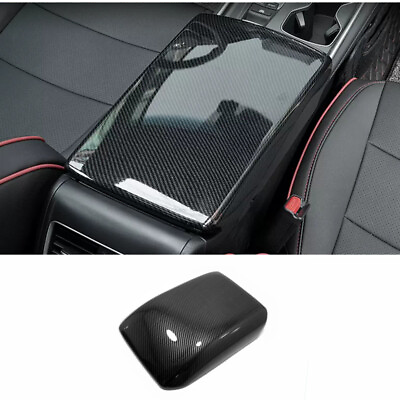 #ad Carbon fiber look Central armrest storage box Cover For Honda Accord 2023 $48.33