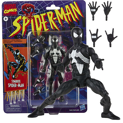 #ad Hasbro Marvel Legends Symbiote Spider Man Spiderman 6quot; Collectible Action Figure $29.99