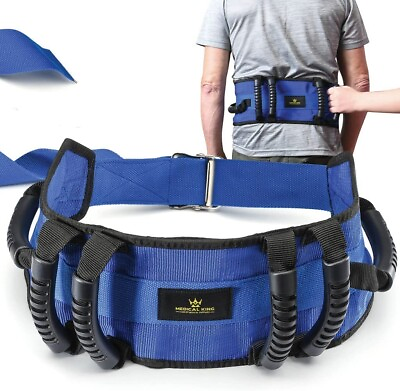 #ad Transfer Belt 6 Handles Gait Belt with Release Metal Buckle 56#x27;#x27; Up to 500lbs $12.99