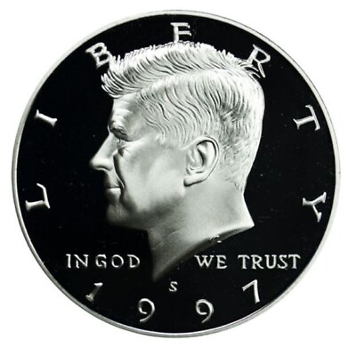 #ad 1997 S Proof Kennedy Half Dollar Uncirculated US Mint $3.19
