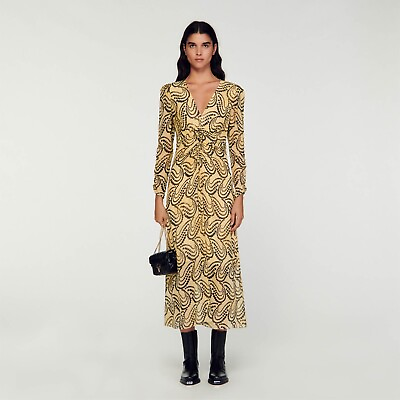 #ad Sandro womens dress Paisley print $520 $100.00