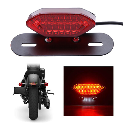 #ad Motorcycle 16LED Brake Stop Tail Light Turn Signal License Universal Fit Bobber $15.12