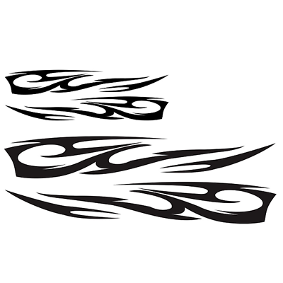 #ad Flame Totem Decals Car Truck Vinyl Stickers Decor Fit For Engine Hood Side Body $24.20