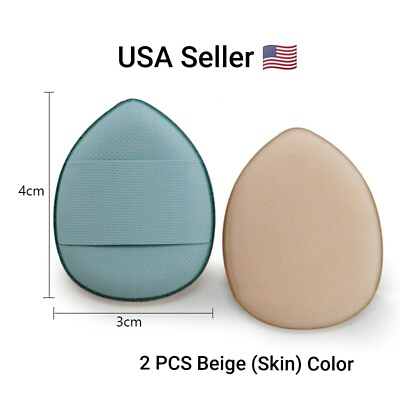 #ad Mini Finger Puff Set Air Cushion Concealer Foundation Makeup Blender Women Soft $3.25